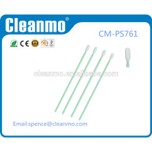 Cleanroom poliéster de malha dacron ponta swab cotonete de limpeza CM-PS761